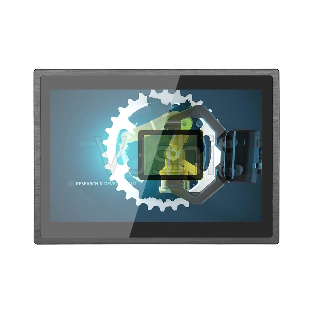 10/10.1 Inch Industrial Panel PC Fanless J1900 I3 I5 I7 IP65 Panel Mount PCAP Touch Core Industrial Panel Computer