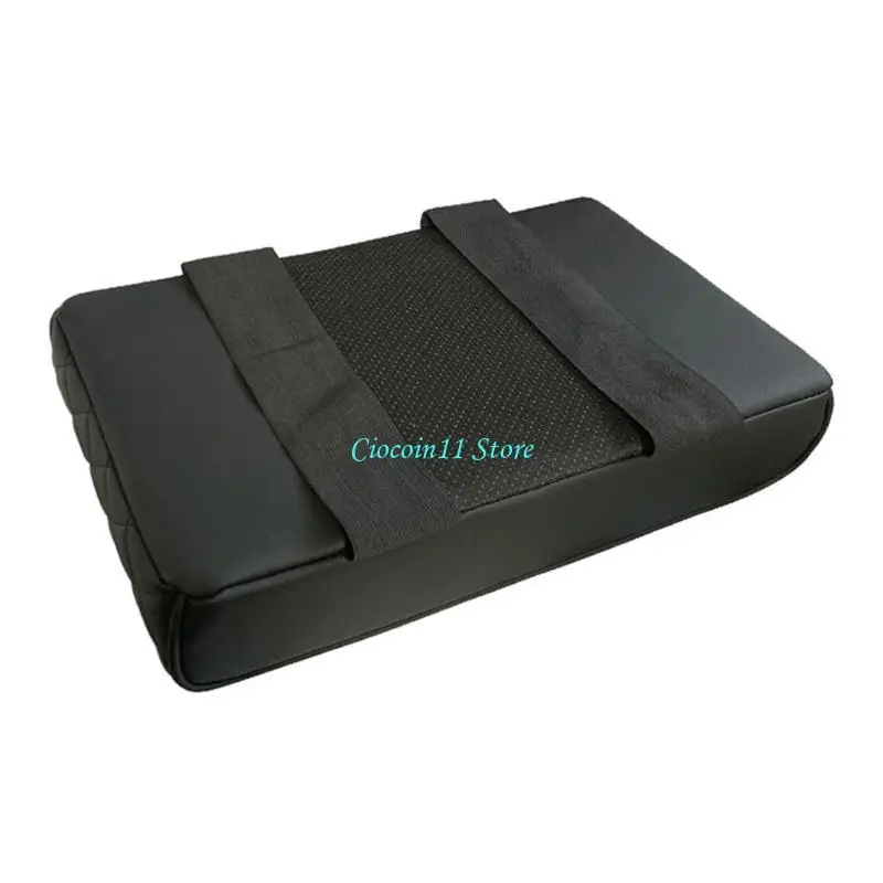 Y1UB Universal Car Armrest Box Cup Holder Heightening Pad Multi functional Designs Center Console Armrest Box Cover Durable