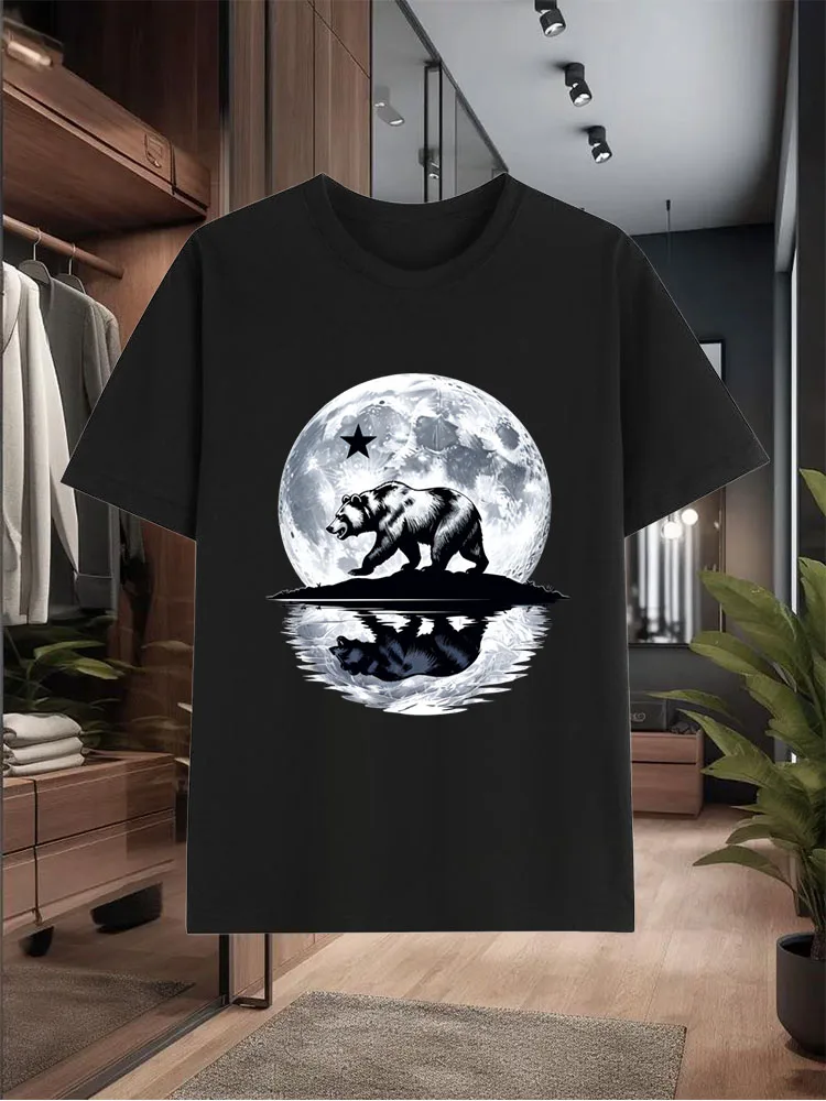 

Men's New 100% Pure Cotton Casual Short-Sleeve T-Shirt for Summer