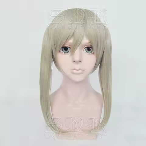 Anime Maka Albarn Cosplay Wigs Short Linen Heat Resistant Cosplay Wig + Wig Cap