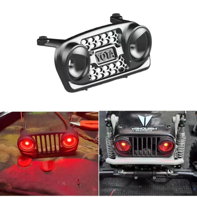 1PCS RC Crawler Car Plastic front face can be installed with 5mm led light for 1\10 VP OPTIC H10 KIT Parts