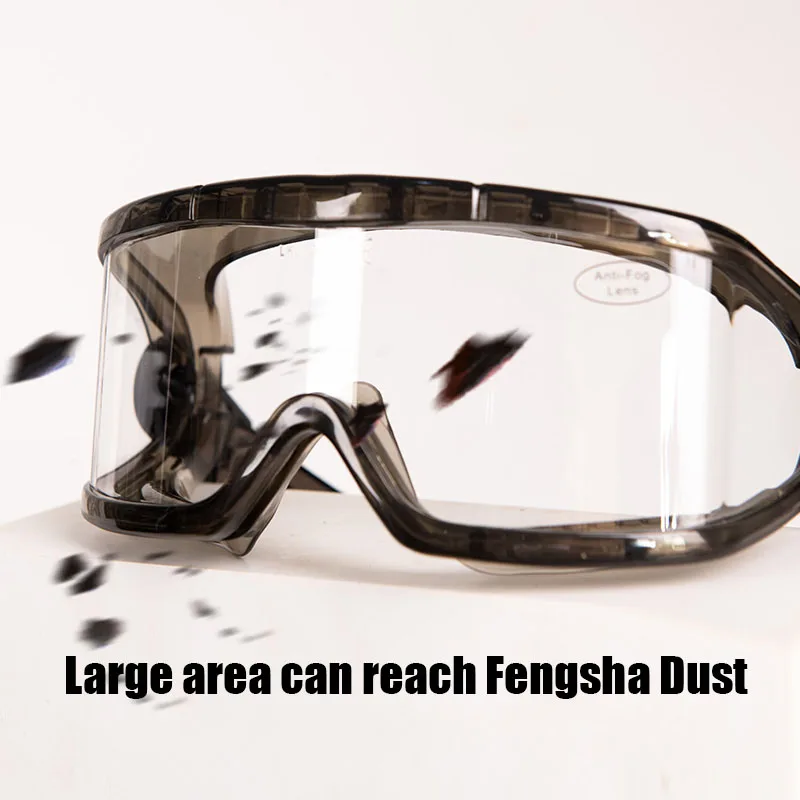 Outdoor safety goggles anti-fog, anti-impact, windproof glasses with protective myopia goggles