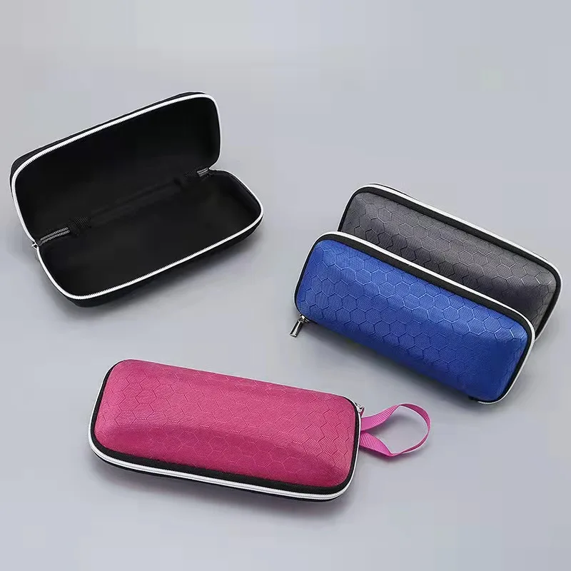 

New Fashion Sunglasses Case For Women Glasses Box With Lanyard or Buckle Zipper Cover Eyeglass Cases For Men Eyewear Cases New
