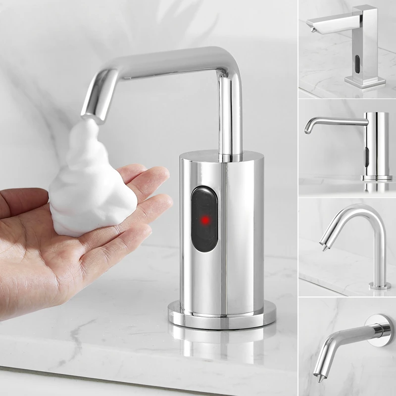 Intelligent induction soap dispenser for bathroom Hotel faucet wash basin automatic hand sanitizer foam soap dispenser