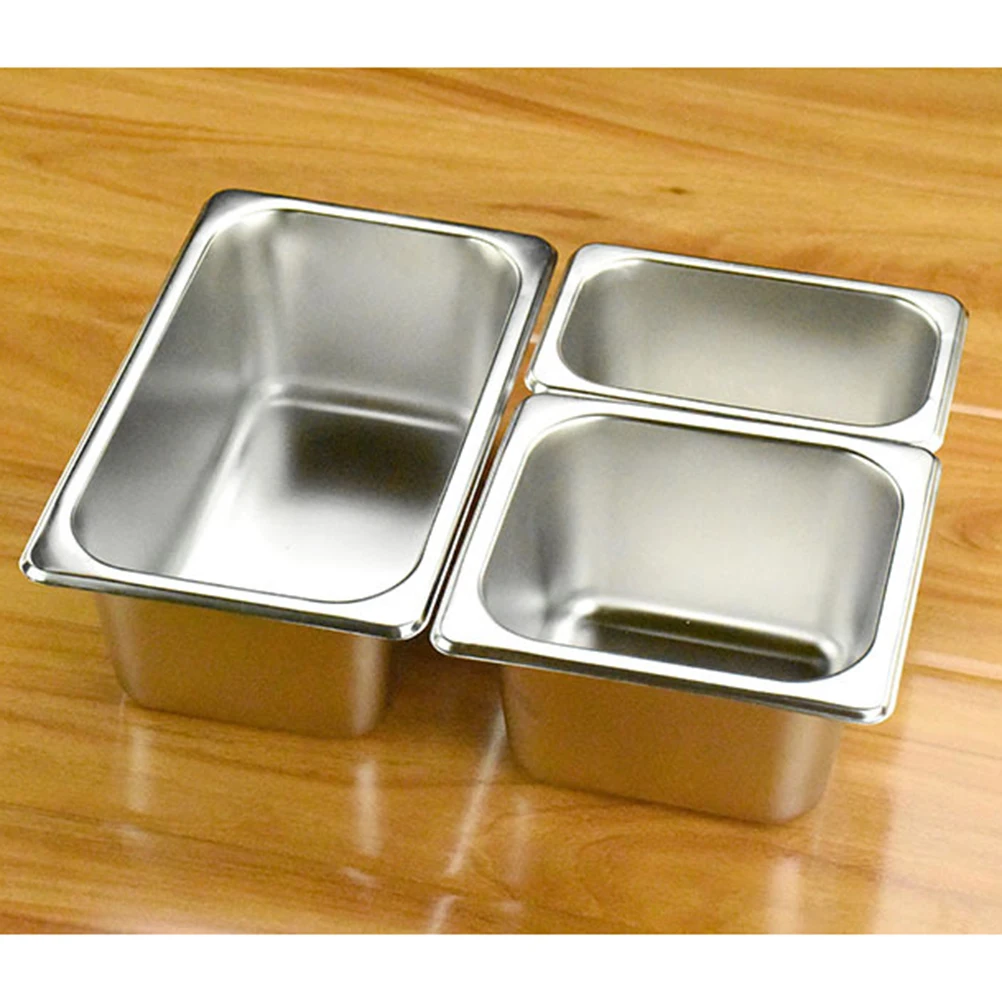 

Butter Container Storage Box Dish with Lid Stainless Steel Tray Mala Silver
