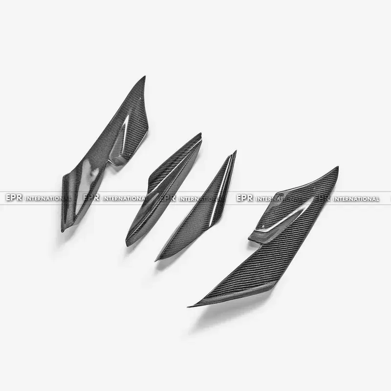 For Honda S2000 00-03 AP1 JS Type Front bumper canard 4Pcs  S2000 Carbon fiber