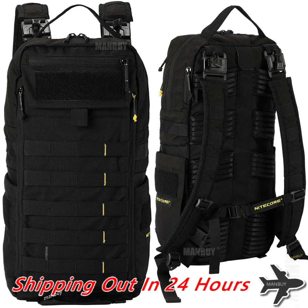 

2024 Nitecore BP18 Commuter Backpack 18L Wearproof 500D Nylon Fabric Water Resistant Multi-Purpose Every Day Tactical