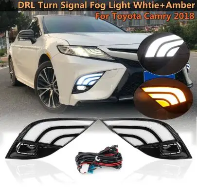 

car bumper aurion headlamp for Toyota camry headlight 2018~2020y ALL IN LED DRL car camry daytime running light head light