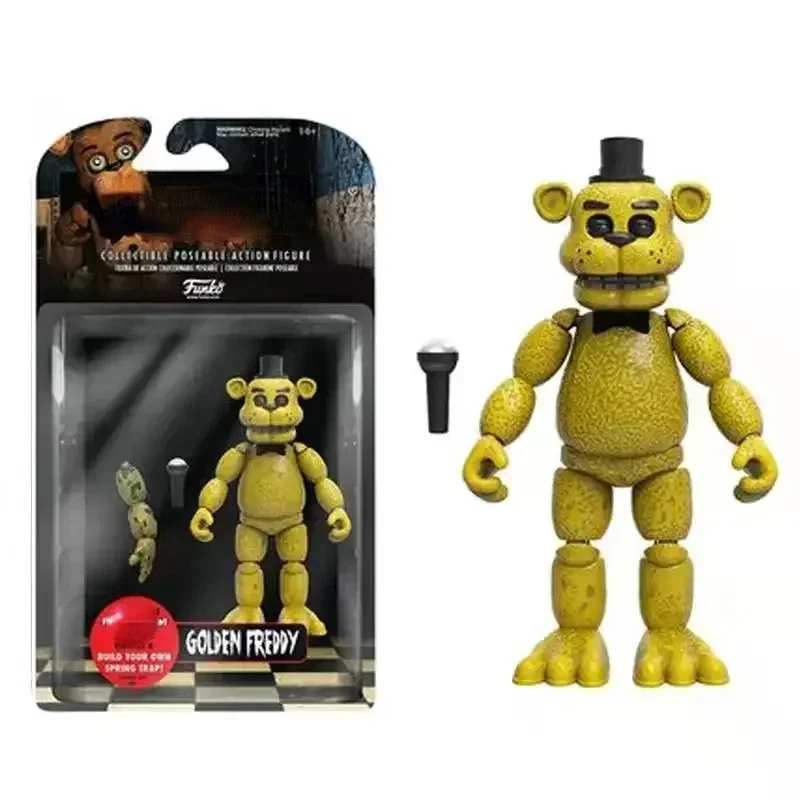 FNAFs Bear's منتصف الليل الحريم خمس ليالًا مشتركة متحركة قابلة للفصل لعبة يدوية محيطية للمكتب الصبي