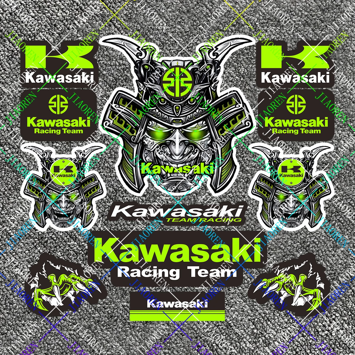 

Christmas Kawasaki Logo Sticker Helmet Decal Kit