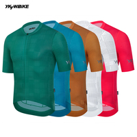 YKYW SPF 50+ Men's Short Sleeve Cycling Jersey Seamless Road Bike Shirt Bicycle Jersey MTB Summer Cycling Clothes Breathable