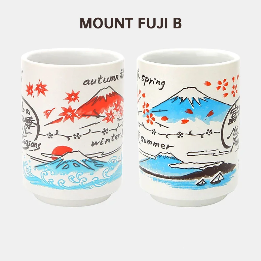 Japanese Impression Ceramic Mugs Creative 300ml Tea Wine Sushi Cup Restaurant Furnishing Articles Travel Gift for Friend