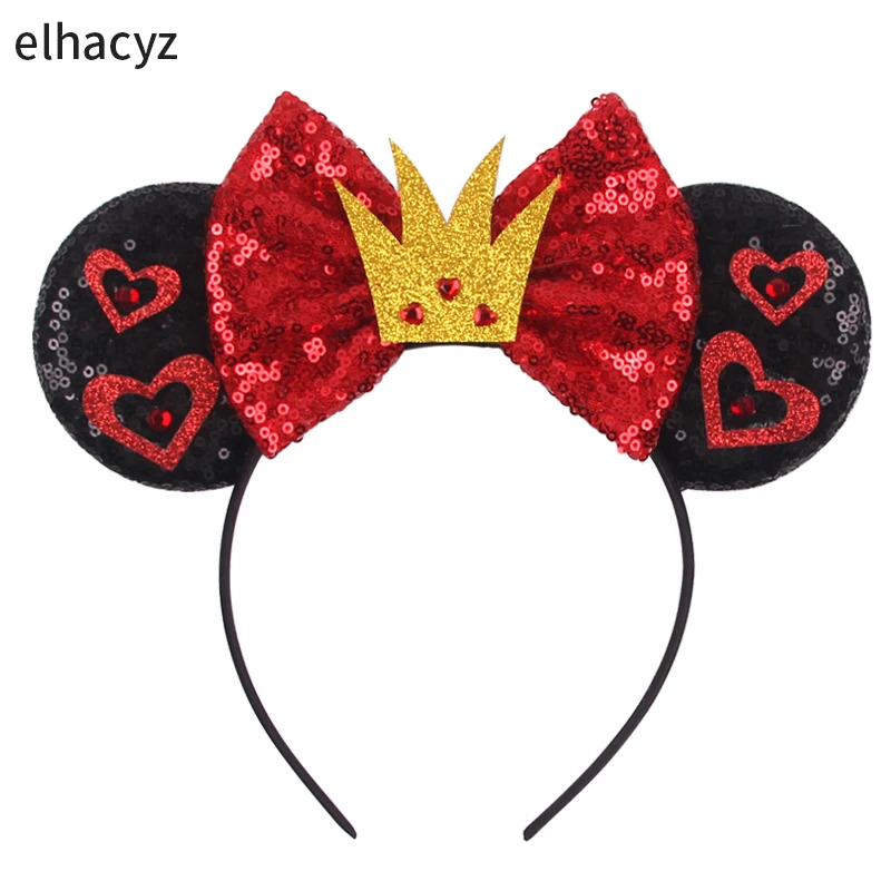 Neuestes modisches, süßes Haarband mit Mausohren für Kinder und Erwachsene, Festival, Party, Cosplay, Pailletten, gestricktes Haarband, DIY-Haaraccessoires – Detail 10