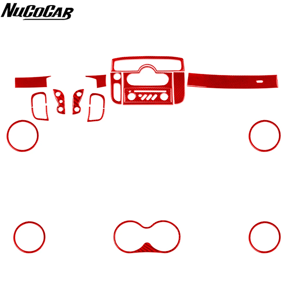 

Декоративная наклейка из красного карбона для Renault Scenic 2003-2009: на центральную консоль, пульт управления климат-контролем, руль, дверные панели. Аксессуары для автомобиля.