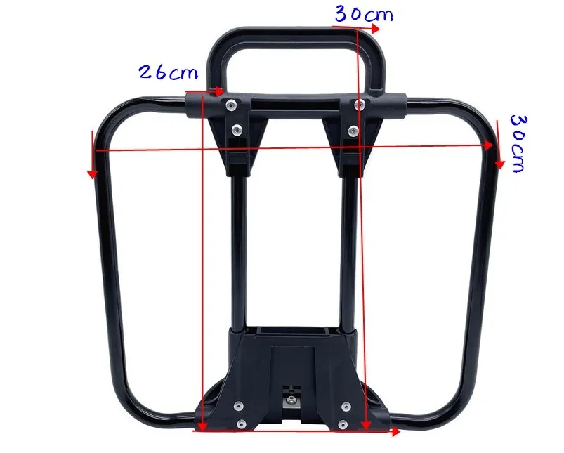 Folding Bike Bags Mount Use For Brompton S-bag C-bag Aluminum Alloy Bracket 30cm*26cm