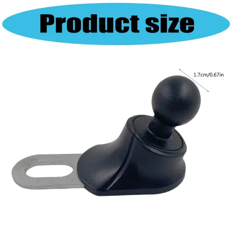 Upgraded  360 Adjustable Bike Phone Mount Extended 17mm Rearview Mirror Plastic  D2RC