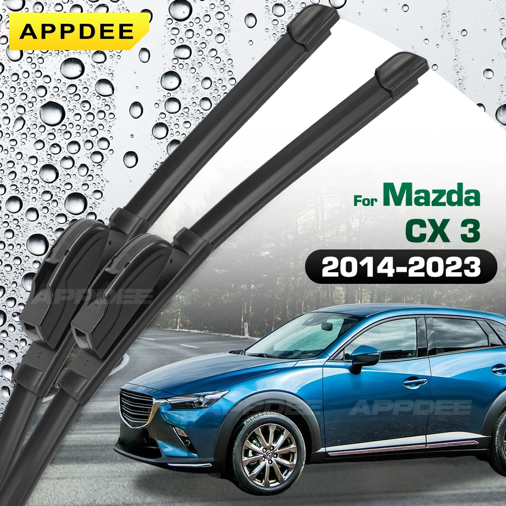 

Комплект силиконовых и резиновых щеток переднего стеклоочистителя для Mazda CX-3 CX3 2014-2023 Щетка для лобового стекла 22 "+ 18"