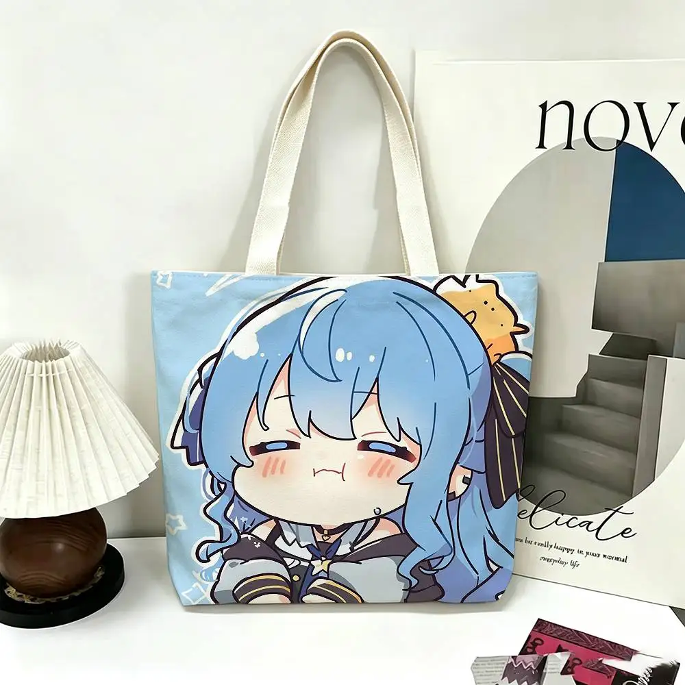 

Hololive VTuber Kawaii Hoshimachi Suisei Printed Canvas Tote Bag Shoulder Bag Commuter Mommy Shopping Bag