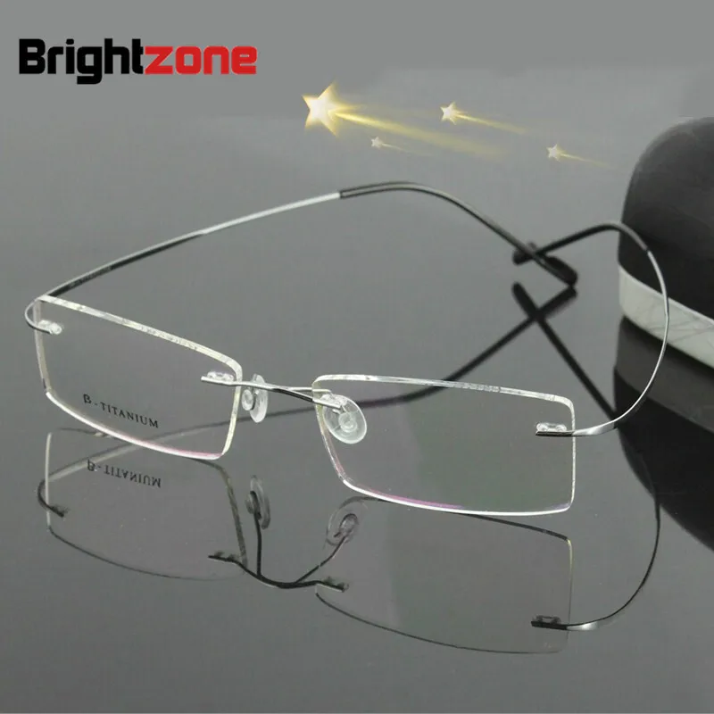 Bestseller lightest flexible BN rimless non-screw 6g beta pure titanium eyeglasses frame brand optical spectacle frame glasses