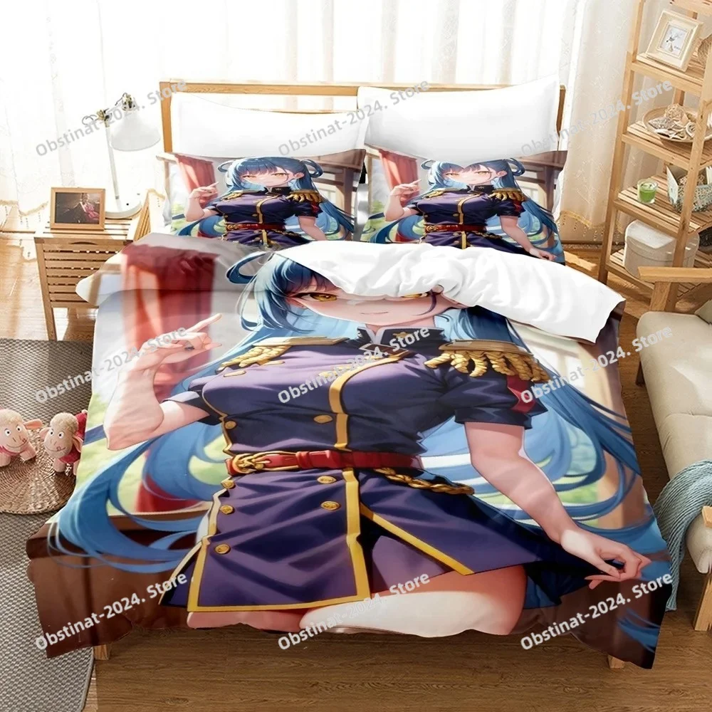 3D Anime Chained Soldier Bedding Set Printed Bed Set Duvet Cover Sheet Pillowcase Bed Soft Quilt Cover Full Queen King Size