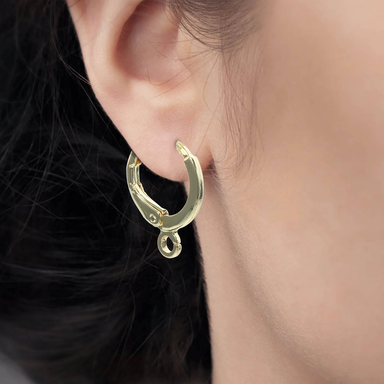 

30 шт. крючки для изготовления сережек, принадлежности для самостоятельного изготовления, металлический материал, без заусенцев, гладкая текстура, аксессуары для сережек, инструмент для украшения ушей «сделай сам»