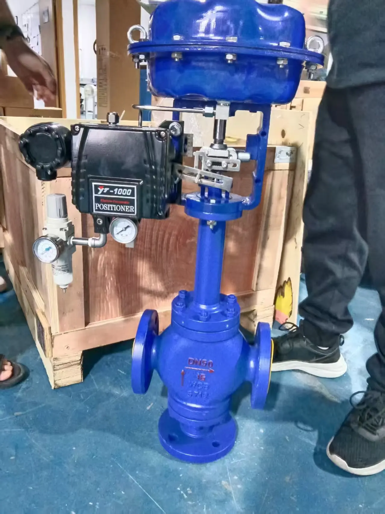 DN20 Pneumatic Three-way Control Valve