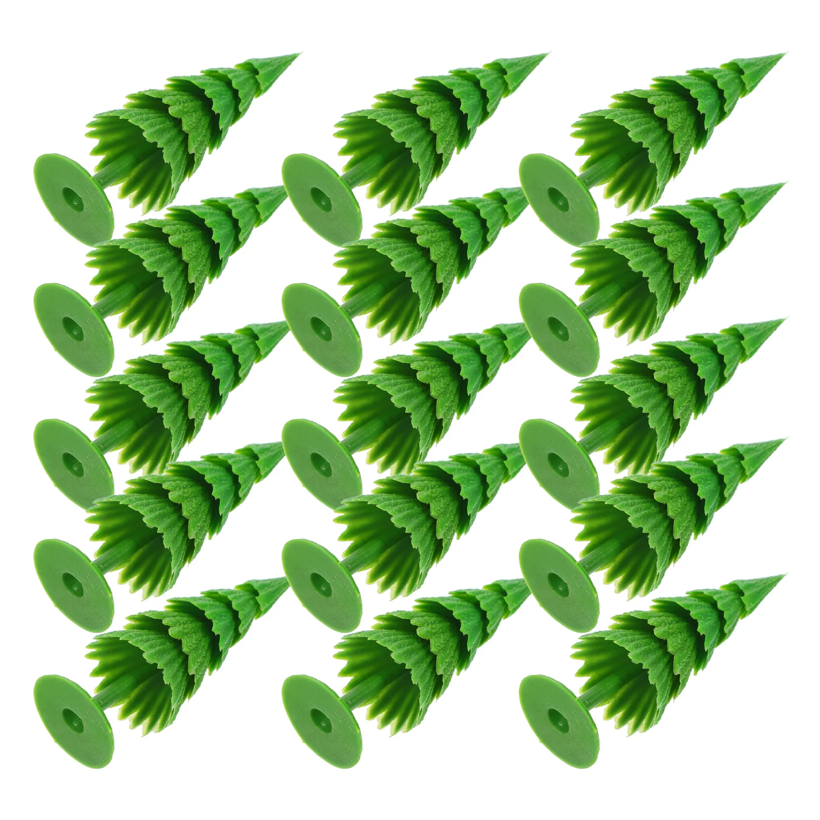 

20 Pcs Mini Christmas Tree Decoration DIY Diorama Crafts Cake Train Miniature Pine Trees Plastic Scenery for