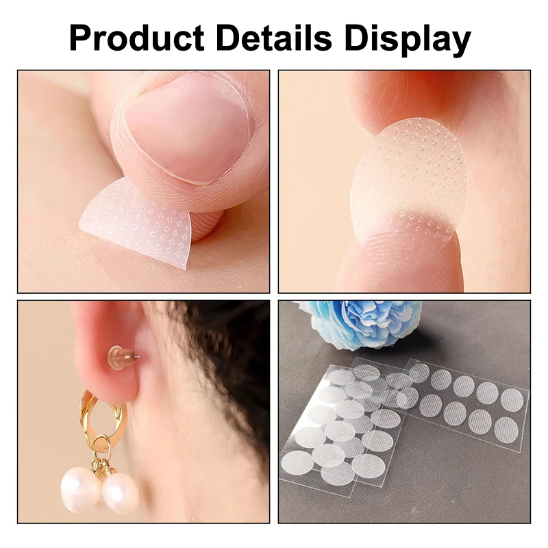 

30/50/100/200 Patches Invisible Earlobes Protective Stickers For Prevent Stretched Or Torn Protective Relieve Heavy Earrings