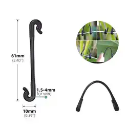 50-200PCS Garden Plants Vines Fixed Clips Tied Buckles Lashing Hook for Kiwi Grape Cucumber Tomato Stems Fastener Gadgets