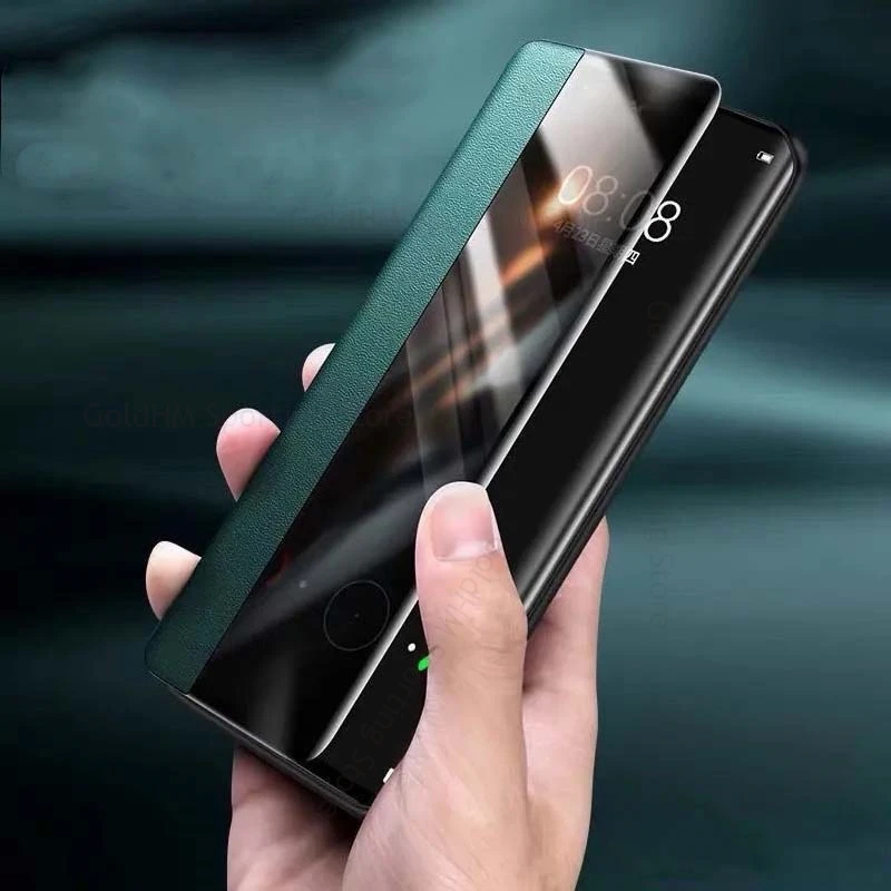 

Fundas For Redmi Note 14 Pro Plus 5G View Windows Flip Leather Phone Case For Redmi Note 13 R 12 Pro Matte Full Protective Cover