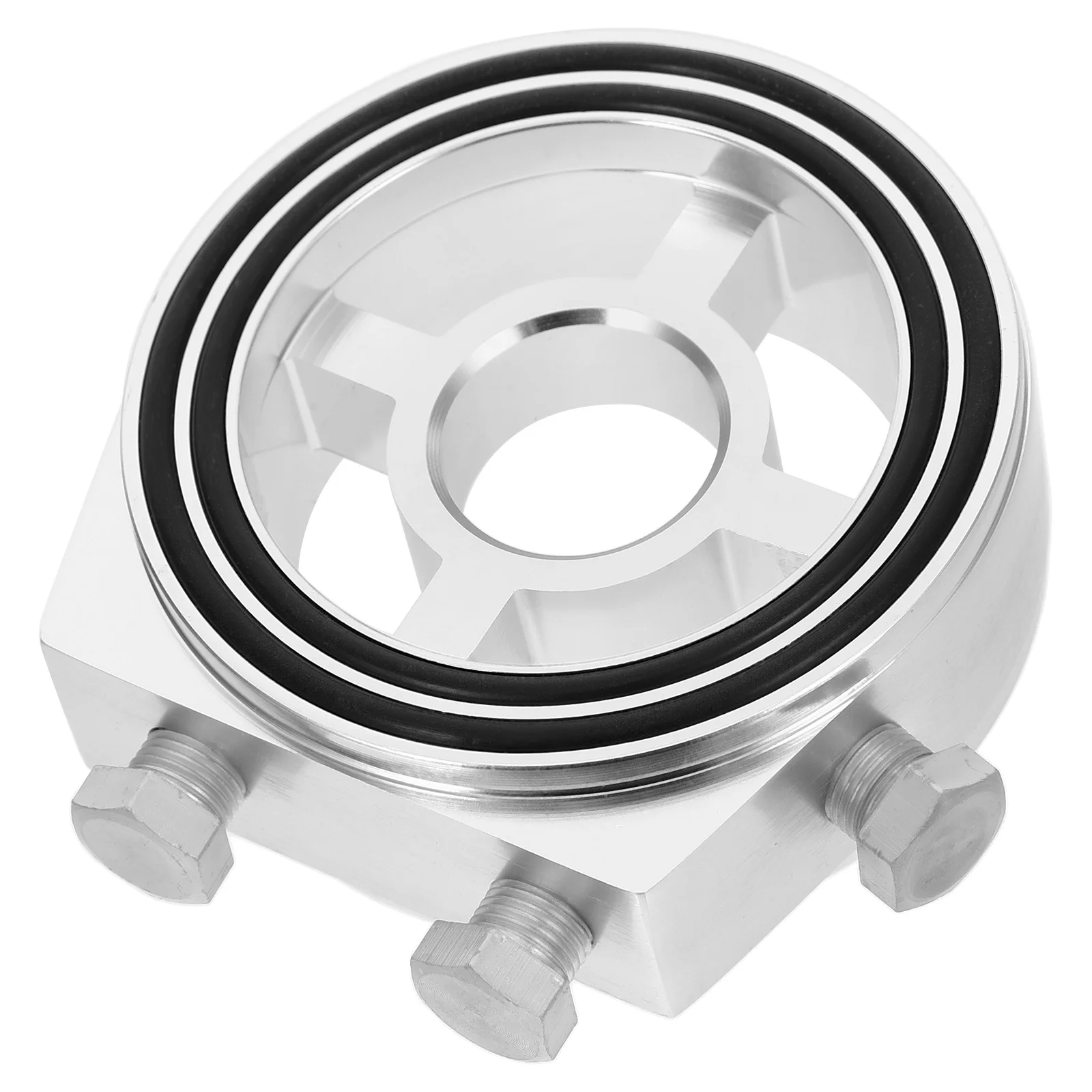 

Aluminum Alloy Oil Cooler Adapter Cooling Fit For Car Wear Resistant Sandwich Plate Filter Replacement Auto Cooler Auto Sandwich