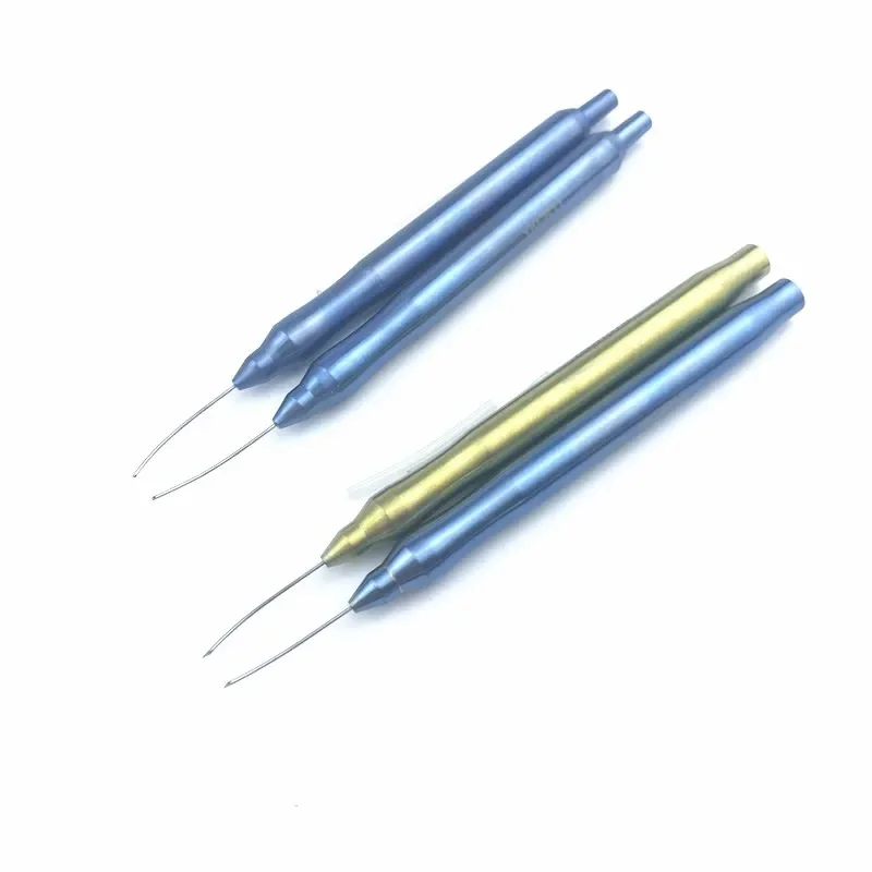 2 sztuk/zestaw 23G irygacja okulistyczna/aspiracja rękojeść okulistyczny instrument chirurgiczny — zdjęcie 2