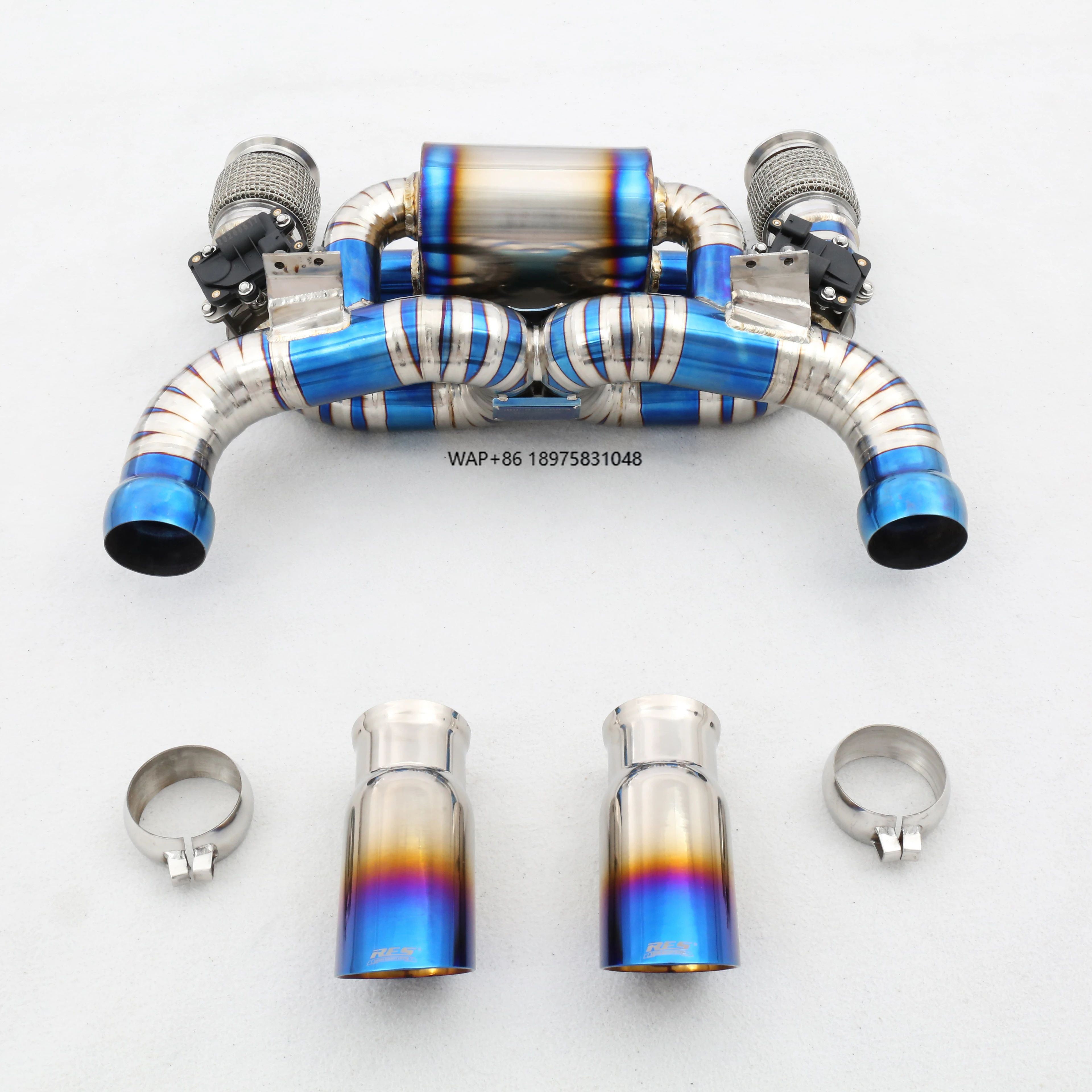 Custom 304 Stainless Steel/Titanium Valved Exhaust System Designed Specifically for 720S 4.0T V8 Exhaust Pipes