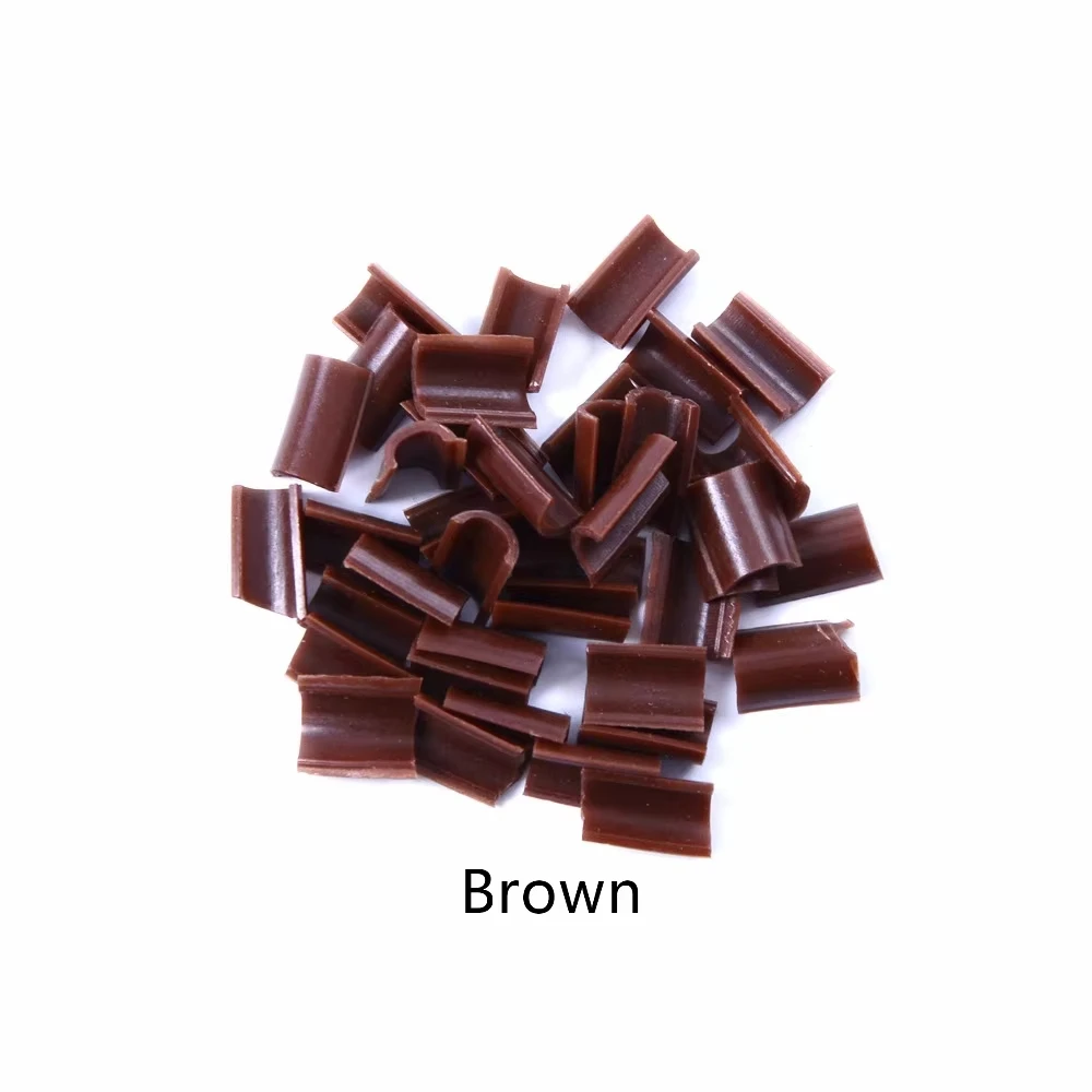 50/100/300 قطعة غراء الكيراتين للشعر مسمار تلميح الكيراتين U-شكل الانصهار رقائق الغراء مسمار تلميح الكيراتين مسمار تلميح لتطويل الشعر #5