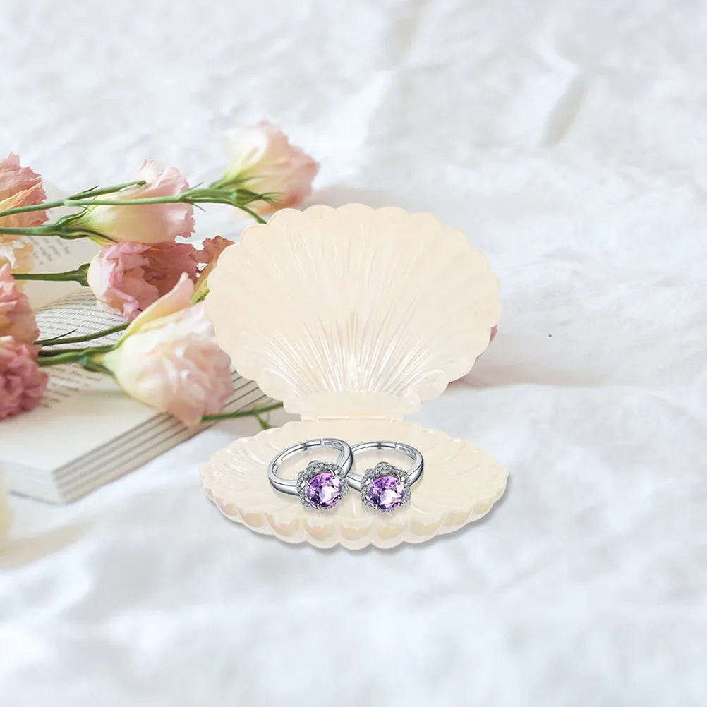 

2 шт. светодиодных ночника в форме ракушки, портативные настольные светильники для спальни, гостиной, детской, с регулировкой яркости, в стиле морского побережья