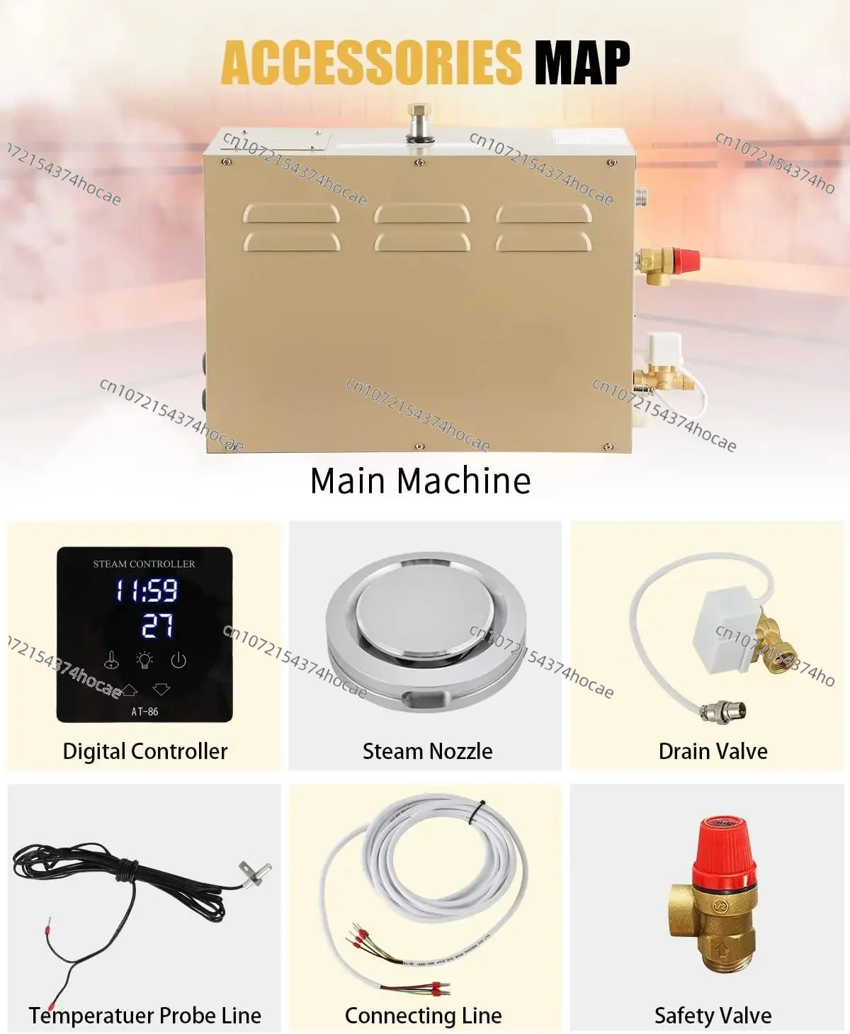 6KW Auto Drainning Steam Generator Shower Sauna Vapor Generator Suppliers