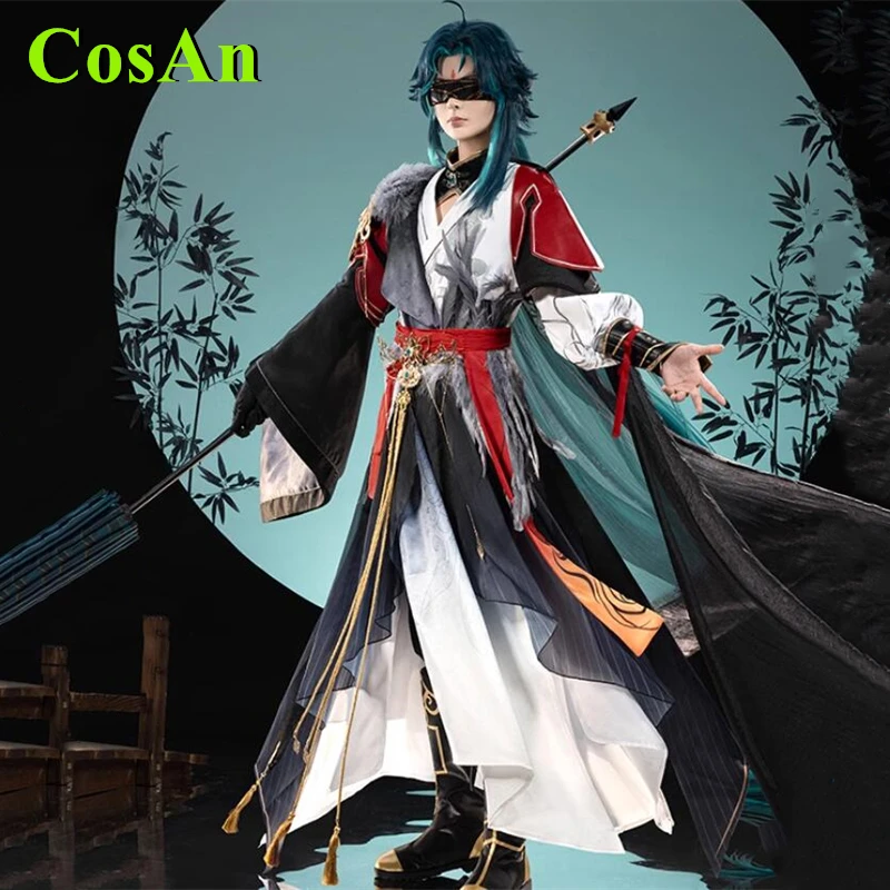 CosAn Hot Game Genshin Impact Xiao Cosplay Costume Ancient Costume Fashion Handsome Combat Uniform Party Role Play Clothing