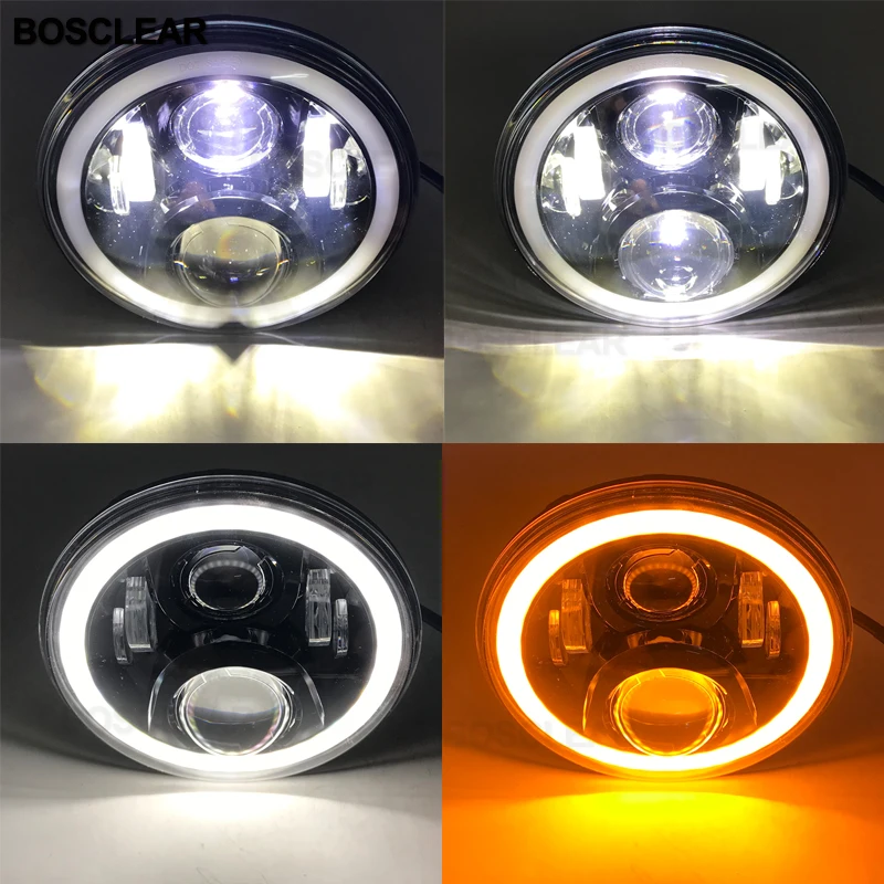 7inch LED Headlights Headlamp For Jeep Wrangler tj lj jk NISSAN PATROL Y60 Safari Land Rover Hummer H1 H2 Lada Niva Offroad 4x4