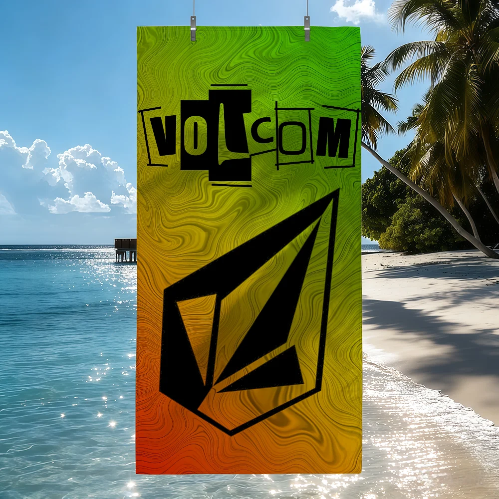 Fashion V-Volcom Towel Soft Pool Gift For Travel Gym Shower Camping Quick Dry Sports Beach Towels