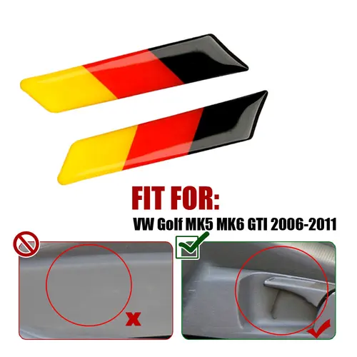 Imagen 2 del producto 2 uds estilo de moda de coche pegatina de fibra de carbono llave de elevación manija asiento insertar cubierta embellecedora para VW Golf MK5 MK6 GTI 2006-2011