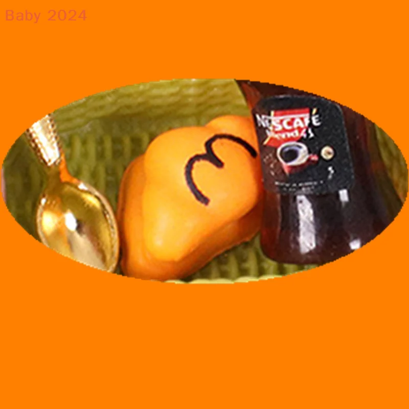 1/12 دمية محاكاة الخبز المربى سلة مجموعة مصغرة المطبخ الديكور دمى اكسسوارات المنزل لعبة