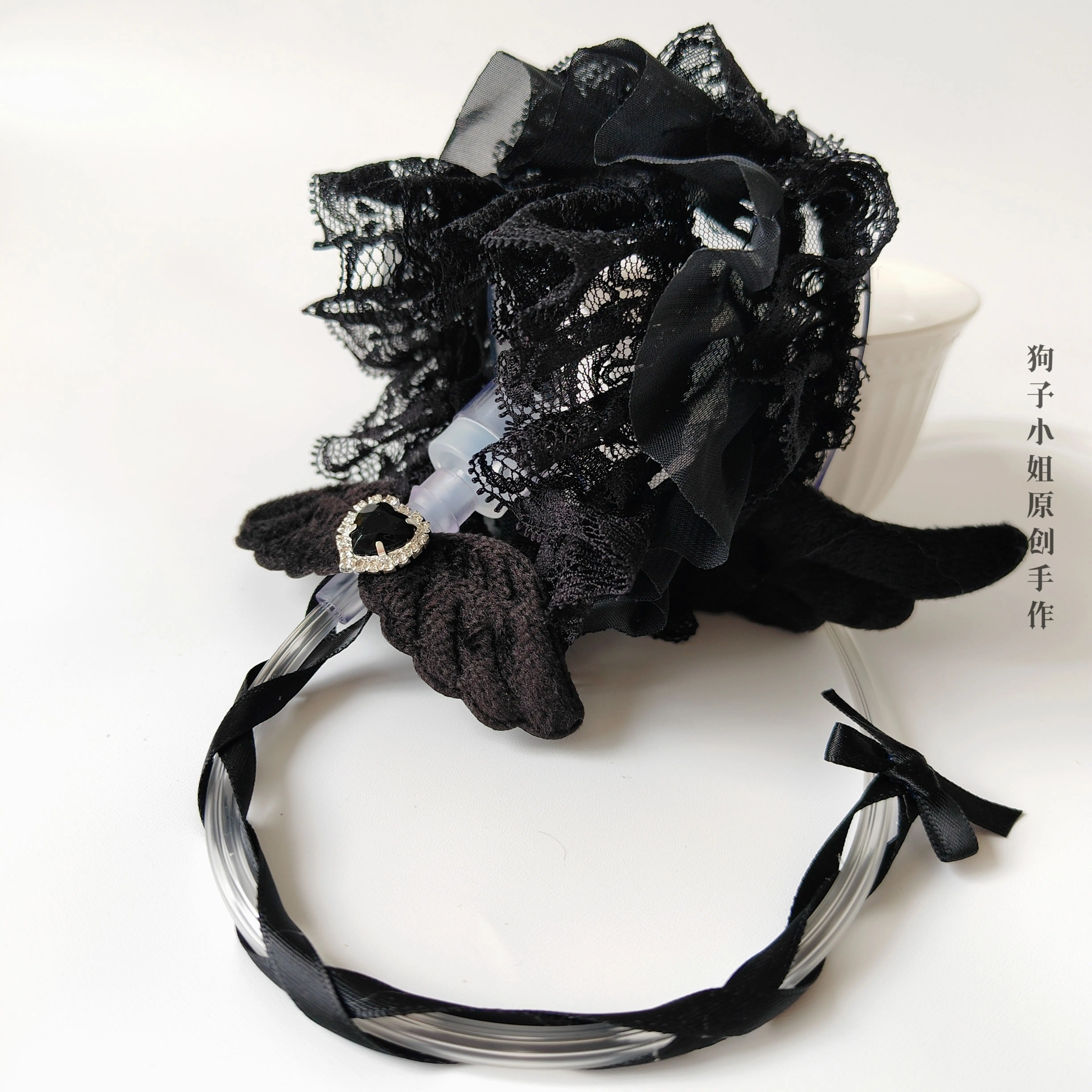 소녀 로리타 게이트 보석 사진 애니메이션 코스프레 공예 광산 소녀 스타일 산소 마스크 귀여운 아픔 이차 요소 알약