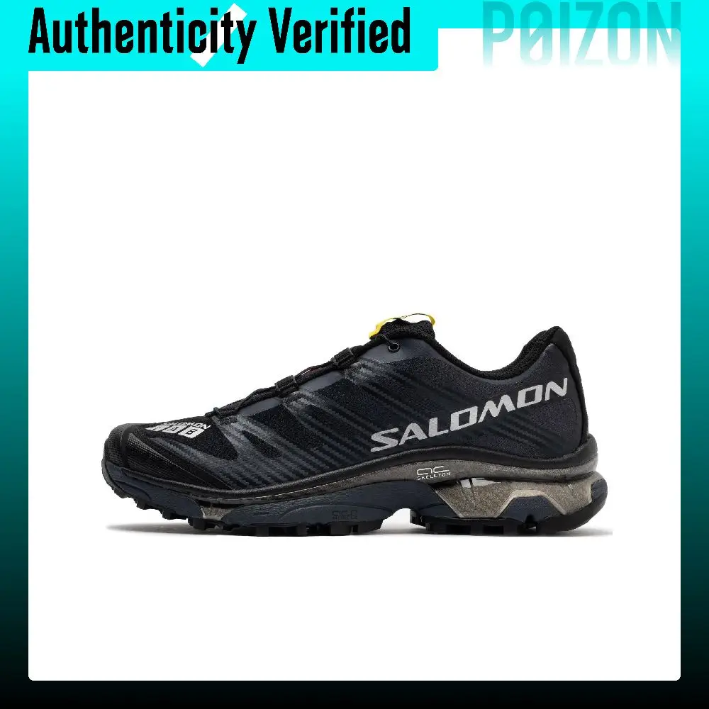 SALOMON Running Shoes Unisex Low Top Black/Ebony/Metallic Silver CML_L47132900