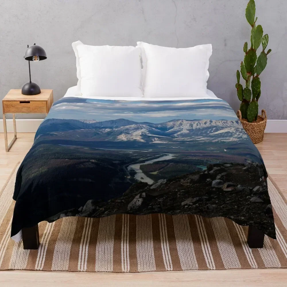 Canadian Rockies Throw Blanket