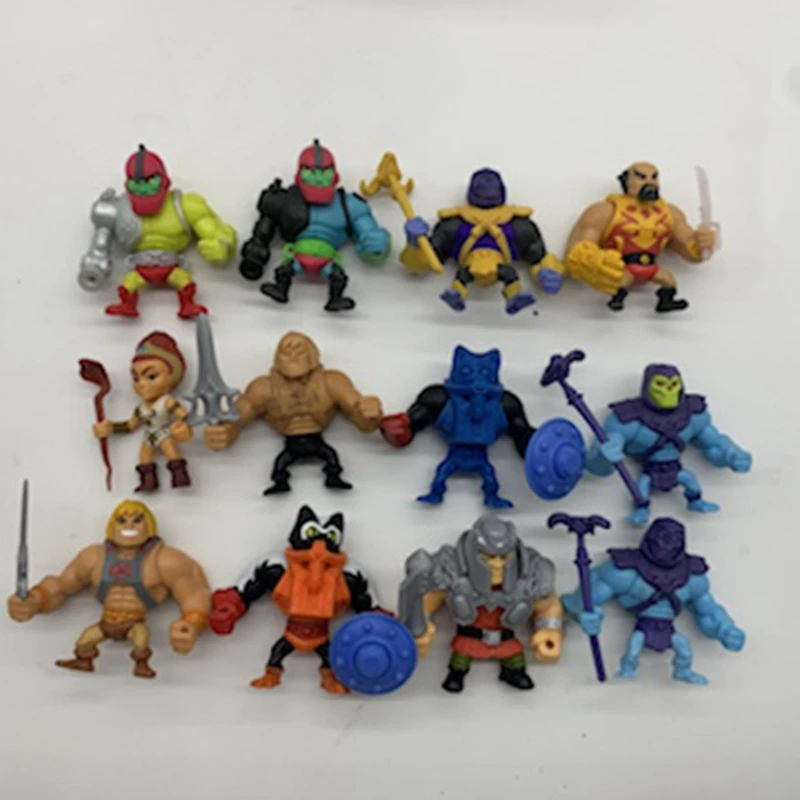 2inch Mini Heman Masters of The Universe He-Man PIG HEAD SKELETOR MANTENNA Webstor Action Figure Toys