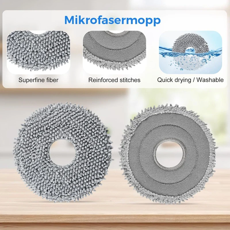B83B For Roborock Qrevo S5V Accessories Replacement Kit- Includes Brushes, Mop Pads, Filters& Parts for Multiple Models
