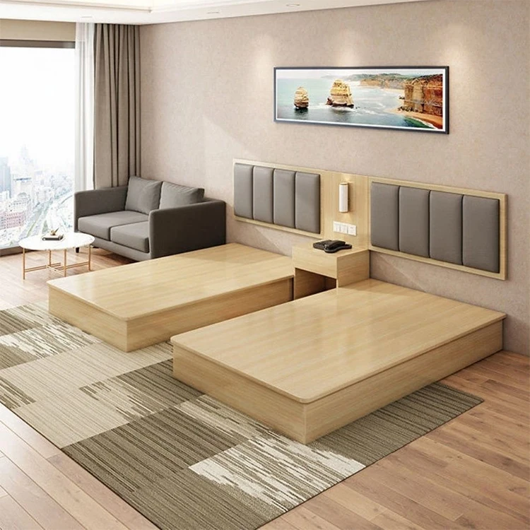 

Cheap Hotel Room Bedroom Furniture Set 4 Star Hotel Single Bed
