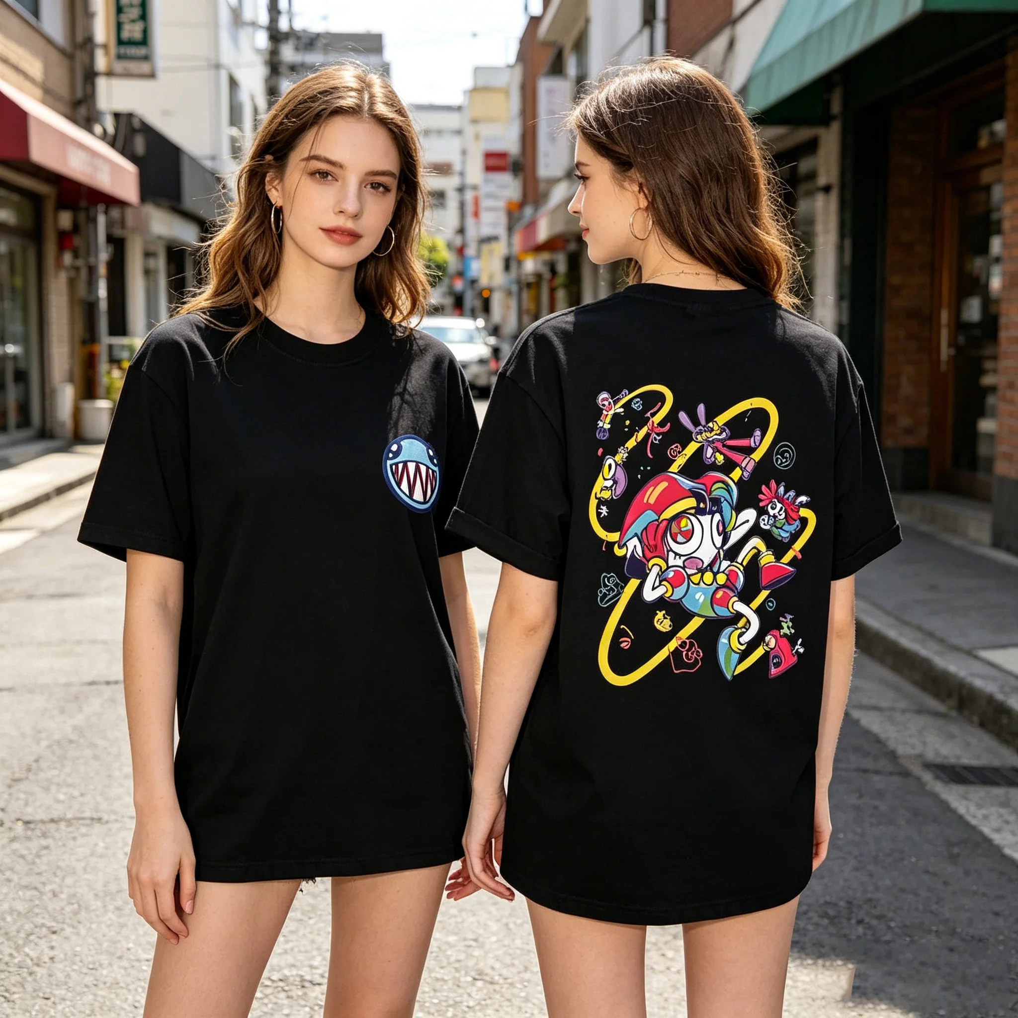 Bubble The Amazing Digital Circus kids T-Shirt, Comfort Colors Pomni and Jax T-Shirt, Glitch Core Cartoon Tee, Digital Circus