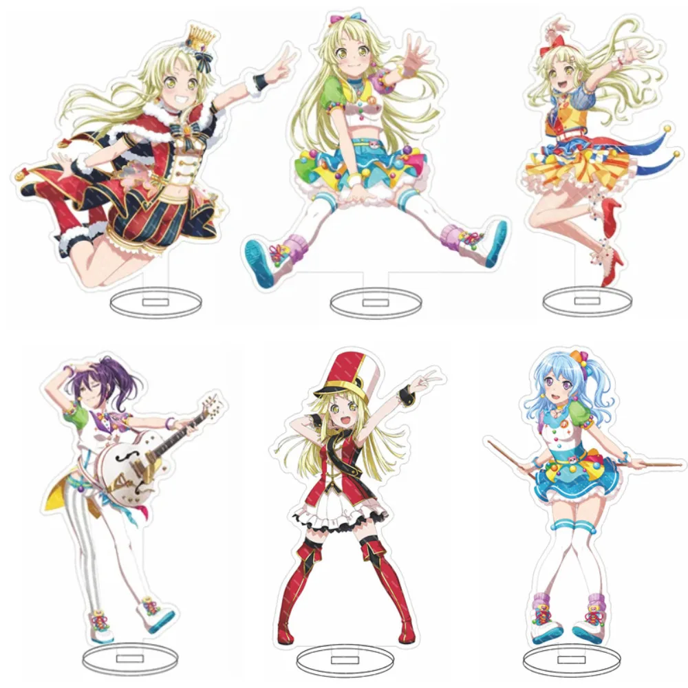 Anime Acrylic Stand Hanazono Tae Kokoro Tsurumaki Yukina Minato Roselia Hazawa Tsugumi Cosplay Figure Standing Model Plate Gift