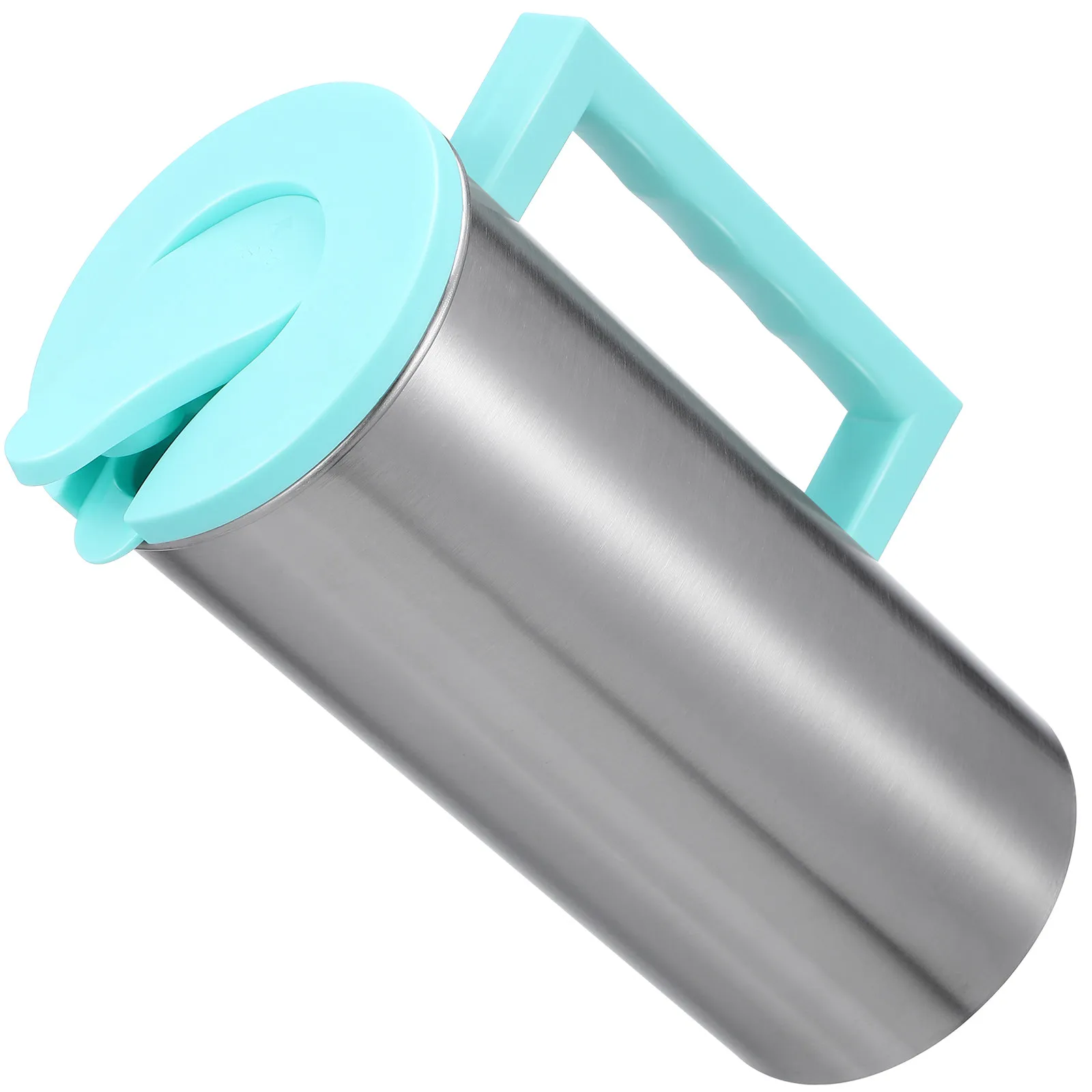 

1Pcs Stainless Steel Juice Pot Cold Water Kettle Large Capacity Beverage Pitcher Dishwasher Safe Lid Detachable for Holiday Gift